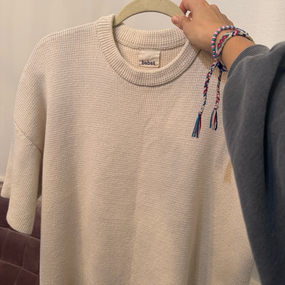 Babaa Cream Short Sleeve